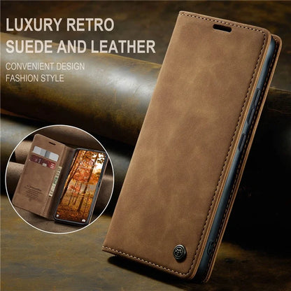 CASEME 013 Series For Xiaomi 14 Pro Case Leather Card Holder Phone Cover Business Style