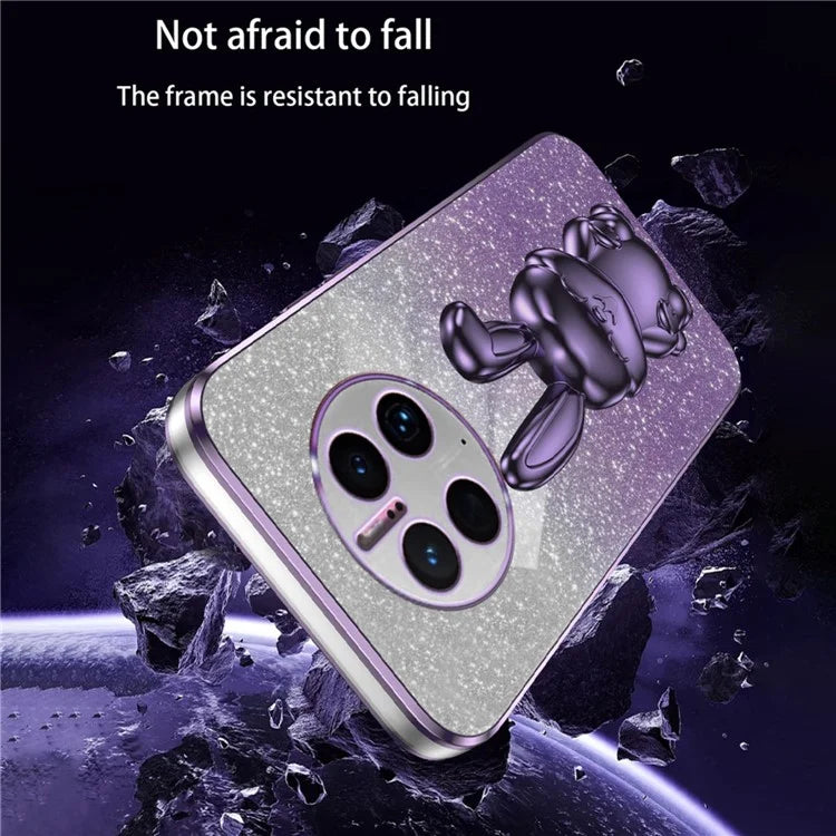 For Huawei Mate 50 Pro 4G Drop Protection Phone Cover Rabbit Pull-out Kickstand Case