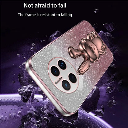 For Huawei Mate 50 Pro 4G Drop Protection Phone Cover Rabbit Pull-out Kickstand Case