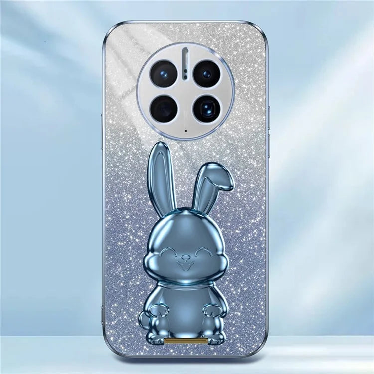 For Huawei Mate 50 Pro 4G Drop Protection Phone Cover Rabbit Pull-out Kickstand Case