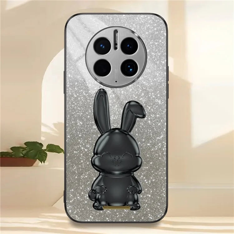 For Huawei Mate 50 Pro 4G Drop Protection Phone Cover Rabbit Pull-out Kickstand Case