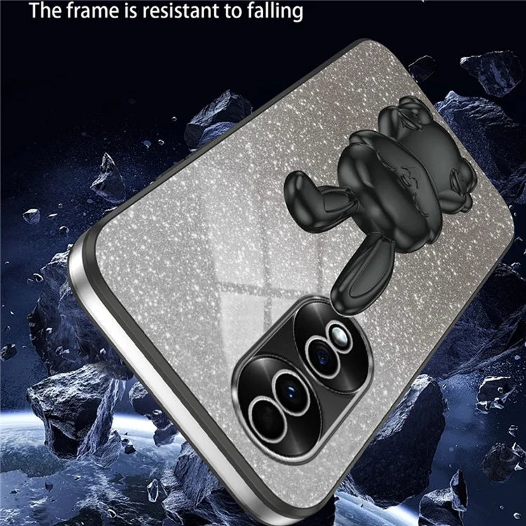 For Honor 70 5G Cell Phone Case Cartoon Rabbit PC+TPU Back Cover with Kickstand