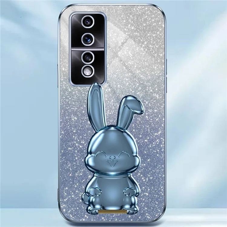 For Honor 80 GT 5G Case Cartoon Rabbit Pull-out Kickstand Drop-proof PC+TPU Phone Cover