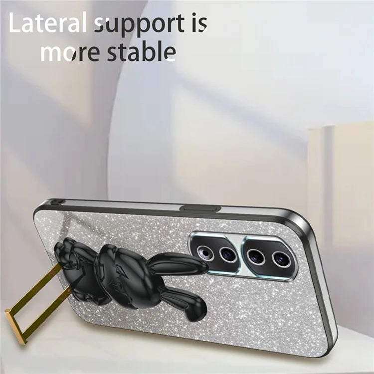For Honor 90 Pro Case Cute Rabbit Shockproof Kickstand Phone Cover