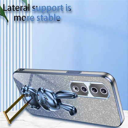 For Honor 90 Pro Case Cute Rabbit Shockproof Kickstand Phone Cover