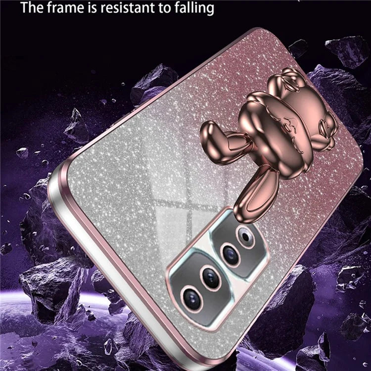 For Honor 90 Pro Case Cute Rabbit Shockproof Kickstand Phone Cover