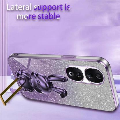 For Honor 90 Kickstand Case Cute Rabbit Protective Phone Cover