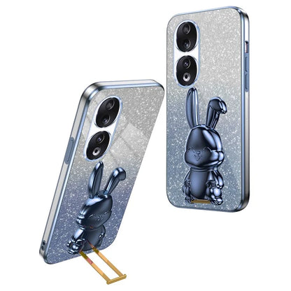 For Honor 90 Kickstand Case Cute Rabbit Protective Phone Cover