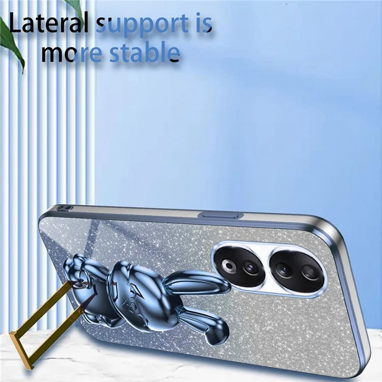 For Honor 90 Kickstand Case Cute Rabbit Protective Phone Cover