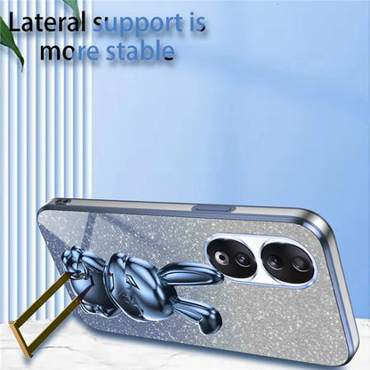 For Honor 90 Kickstand Case Cute Rabbit Protective Phone Cover
