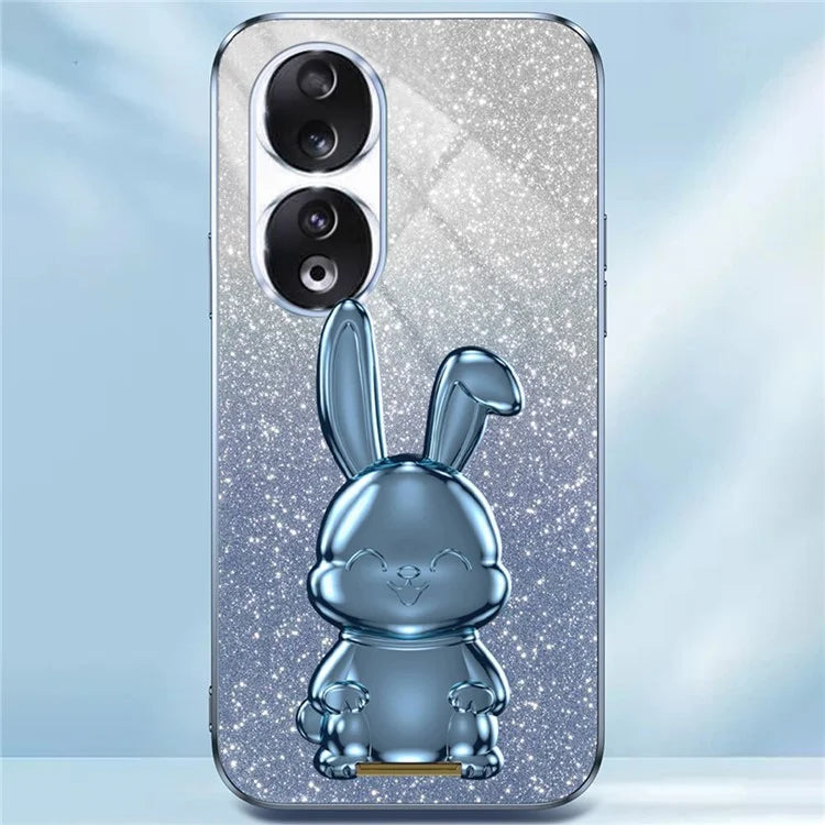 For Honor 90 Kickstand Case Cute Rabbit Protective Phone Cover