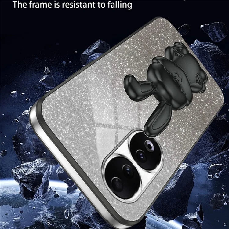For Honor 90 Kickstand Case Cute Rabbit Protective Phone Cover