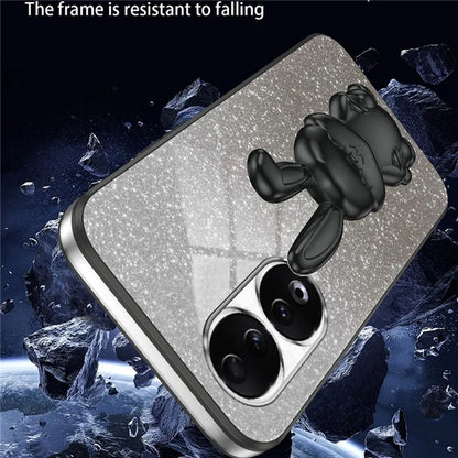 For Honor 90 Kickstand Case Cute Rabbit Protective Phone Cover