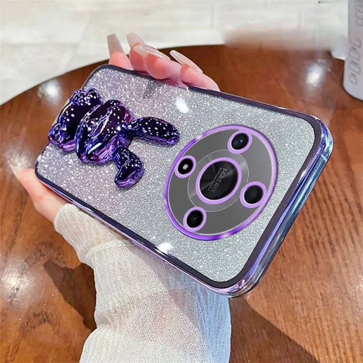 For Honor Magic6 Lite 5G / X9b 5G Case Cute Rabbit Shockproof Kickstand Phone Case