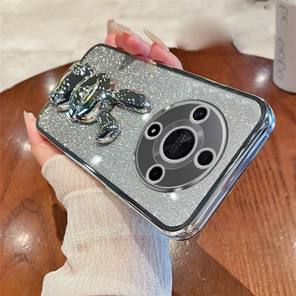 For Honor Magic6 Lite 5G / X9b 5G Case Cute Rabbit Shockproof Kickstand Phone Case