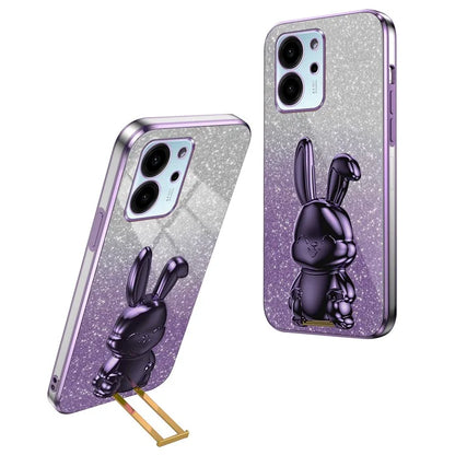 For Honor 80 SE 5G Kickstand Case Cute Rabbit Protective Slim Phone Shell