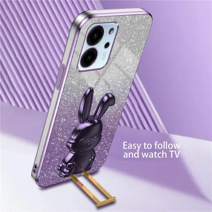 For Honor 80 SE 5G Kickstand Case Cute Rabbit Protective Slim Phone Shell