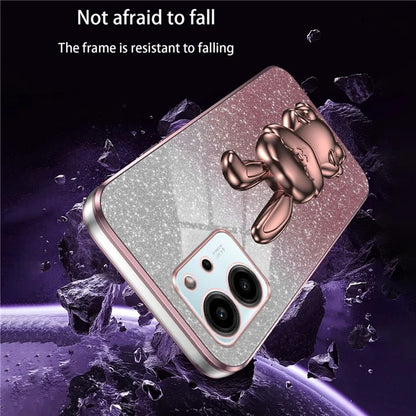 For Honor 80 SE 5G Kickstand Case Cute Rabbit Protective Slim Phone Shell