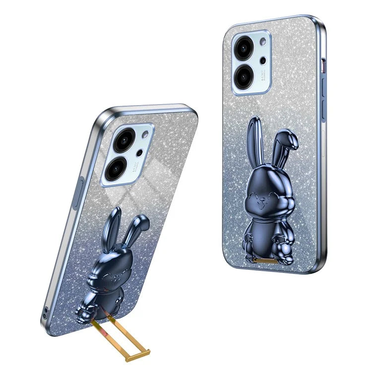 For Honor 80 SE 5G Kickstand Case Cute Rabbit Protective Slim Phone Shell
