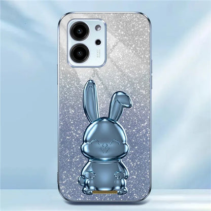 For Honor 80 SE 5G Kickstand Case Cute Rabbit Protective Slim Phone Shell