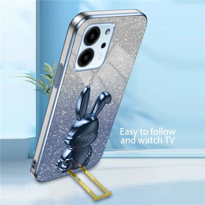 For Honor 80 SE 5G Kickstand Case Cute Rabbit Protective Slim Phone Shell