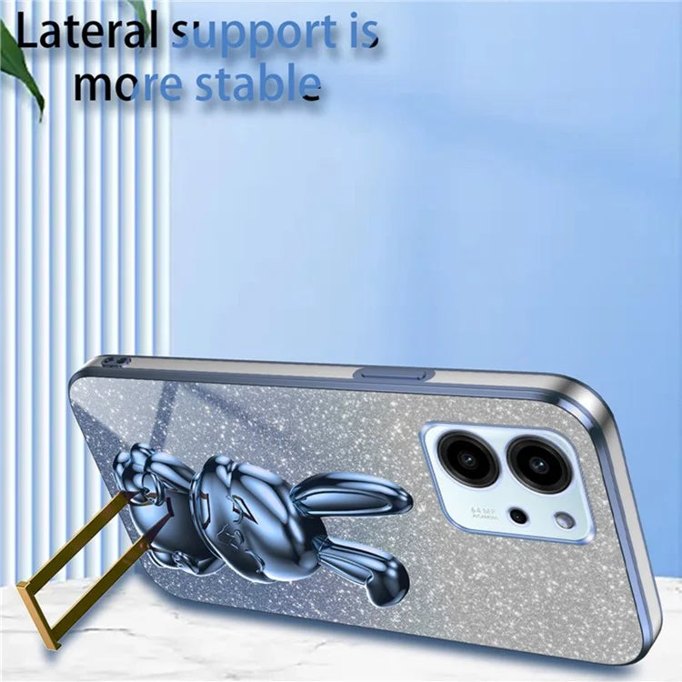 For Honor 80 SE 5G Kickstand Case Cute Rabbit Protective Slim Phone Shell