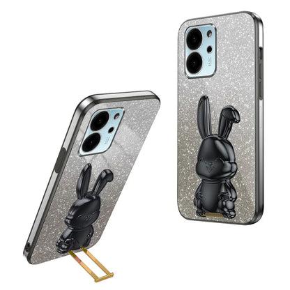 For Honor 80 SE 5G Kickstand Case Cute Rabbit Protective Slim Phone Shell