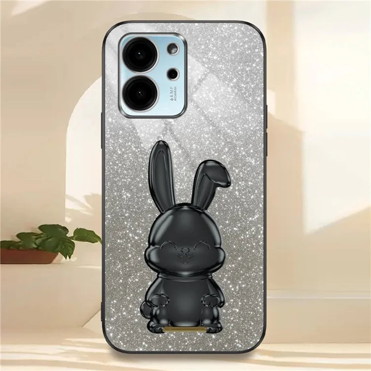 For Honor 80 SE 5G Kickstand Case Cute Rabbit Protective Slim Phone Shell