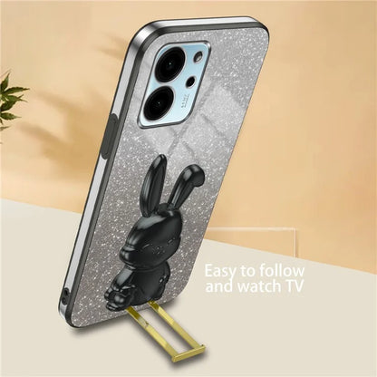 For Honor 80 SE 5G Kickstand Case Cute Rabbit Protective Slim Phone Shell