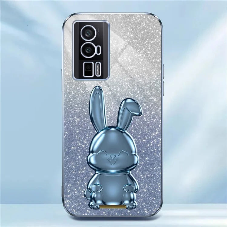 For Xiaomi Redmi K60 5G / K60 Pro 5G Kickstand Case Cute Rabbit Shockproof Slim Phone Cover