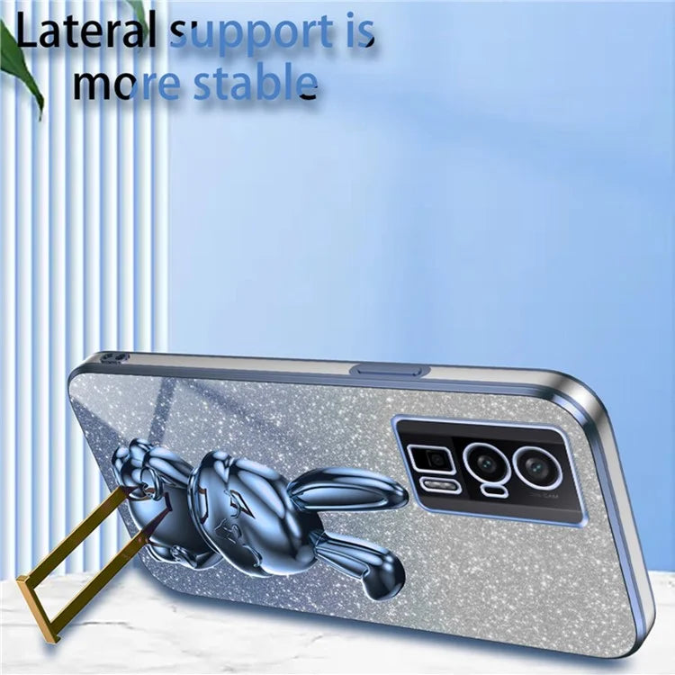 For Xiaomi Redmi K60 5G / K60 Pro 5G Kickstand Case Cute Rabbit Shockproof Slim Phone Cover