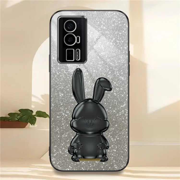 For Xiaomi Redmi K60 5G / K60 Pro 5G Kickstand Case Cute Rabbit Shockproof Slim Phone Cover