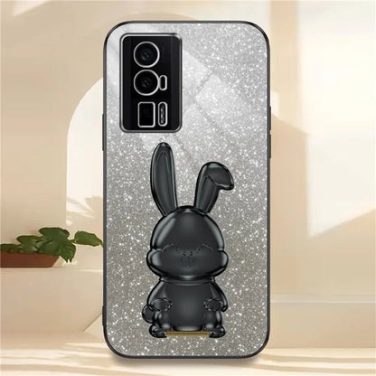 For Xiaomi Redmi K60 5G / K60 Pro 5G Kickstand Case Cute Rabbit Shockproof Slim Phone Cover