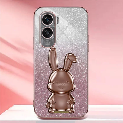 For Honor X50i 5G Kickstand Case Cute Rabbit Anti-Drop Slim Phone Case
