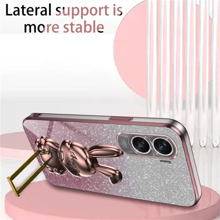 For Honor X50i 5G Kickstand Case Cute Rabbit Anti-Drop Slim Phone Case