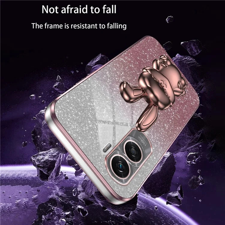 For Honor X50i 5G Kickstand Case Cute Rabbit Anti-Drop Slim Phone Case