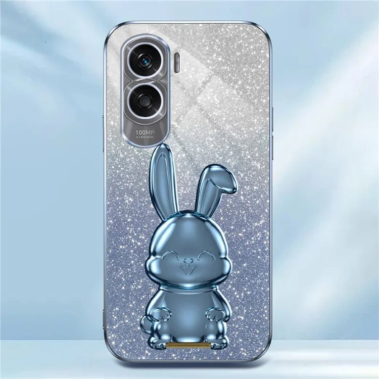 For Honor X50i 5G Kickstand Case Cute Rabbit Anti-Drop Slim Phone Case