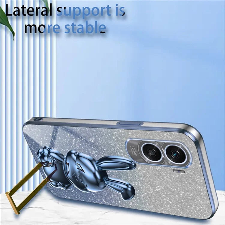 For Honor X50i 5G Kickstand Case Cute Rabbit Anti-Drop Slim Phone Case