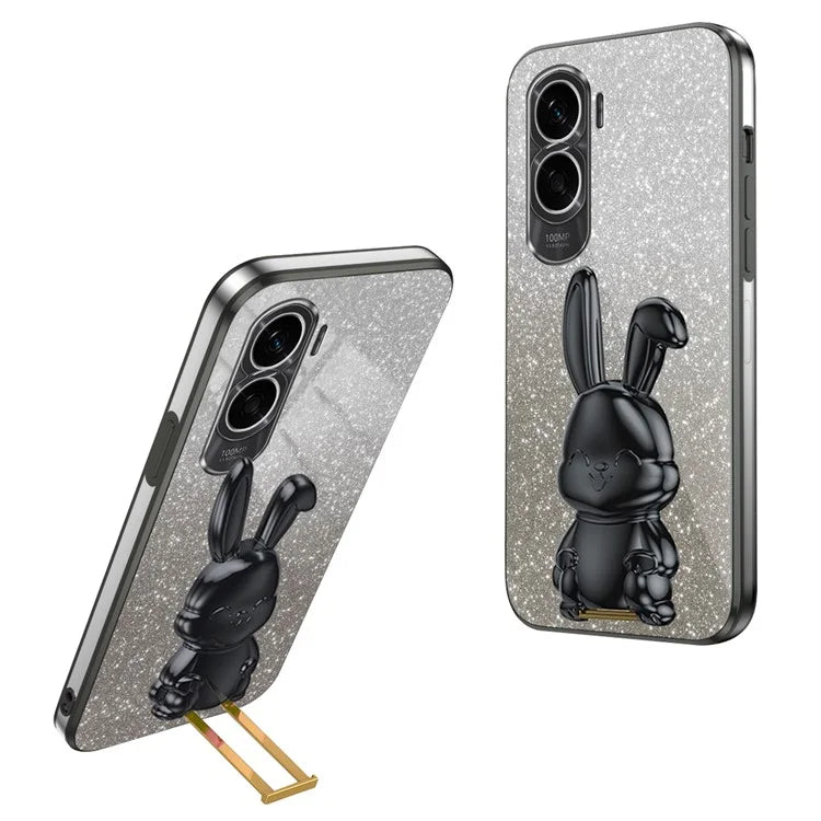 For Honor X50i 5G Kickstand Case Cute Rabbit Anti-Drop Slim Phone Case