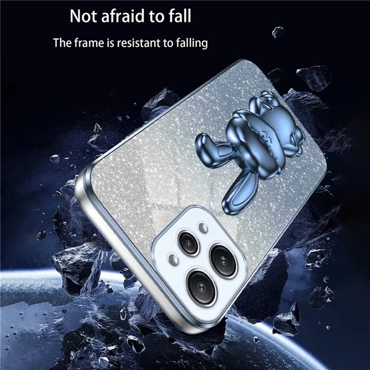 For Xiaomi Redmi 12 4G Shockproof Slim Case Cute Rabbit Kickstand Phone Cover