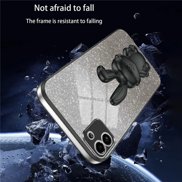 For Samsung Galaxy A03 (164.2 x 75.9 x 9.1mm) Cell Phone Cover Kickstand Cartoon Rabbit Case