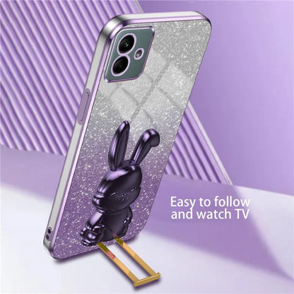 For Samsung Galaxy A04 4G (164.4 x 76.3 x 9.1 mm) Cartoon Rabbit Cell Phone Back Protector Cover