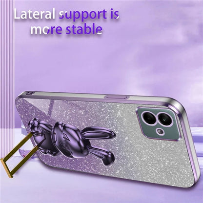 For Samsung Galaxy A04 4G (164.4 x 76.3 x 9.1 mm) Cartoon Rabbit Cell Phone Back Protector Cover