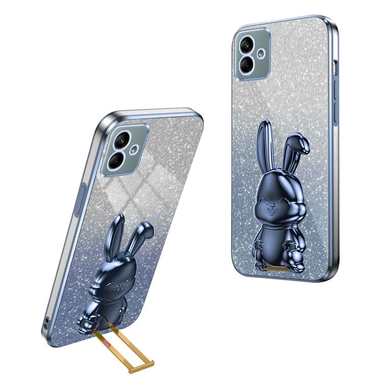 For Samsung Galaxy A04 4G (164.4 x 76.3 x 9.1 mm) Cartoon Rabbit Cell Phone Back Protector Cover