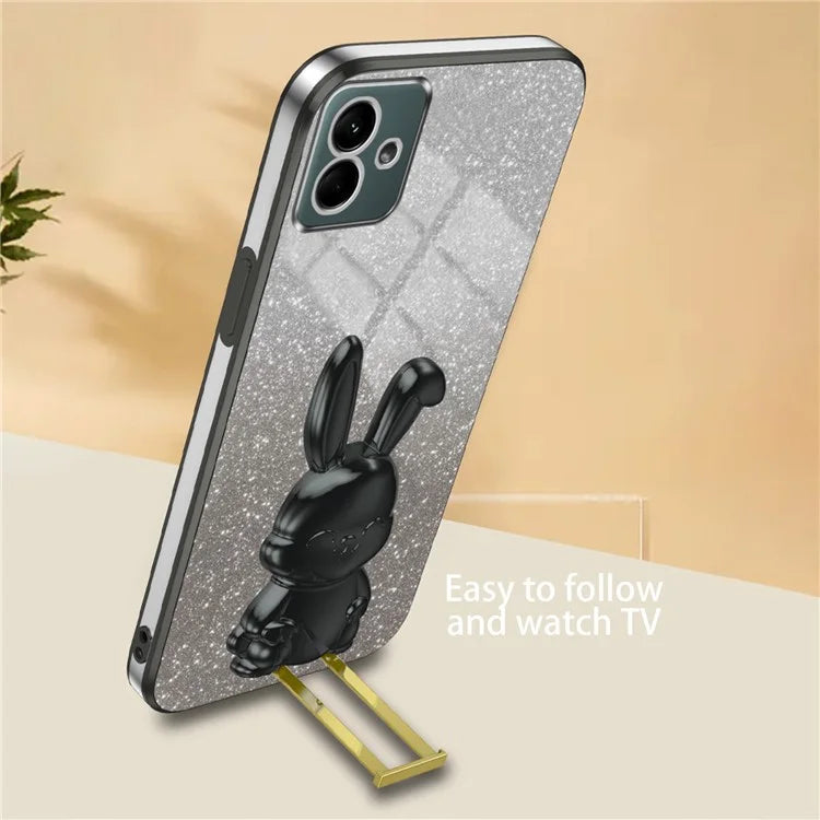 For Samsung Galaxy A04 4G (164.4 x 76.3 x 9.1 mm) Cartoon Rabbit Cell Phone Back Protector Cover