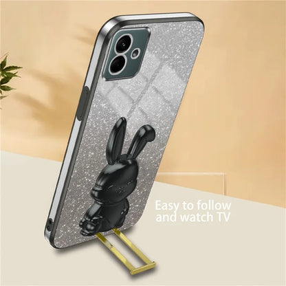 For Samsung Galaxy A04 4G (164.4 x 76.3 x 9.1 mm) Cartoon Rabbit Cell Phone Back Protector Cover