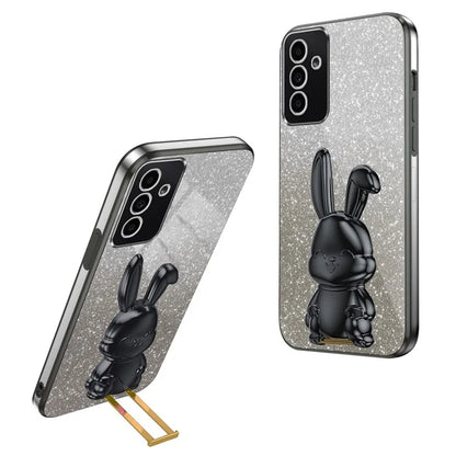 Case for Samsung Galaxy A24 4G PC+TPU Lovely Rabbit Phone Protective Cover