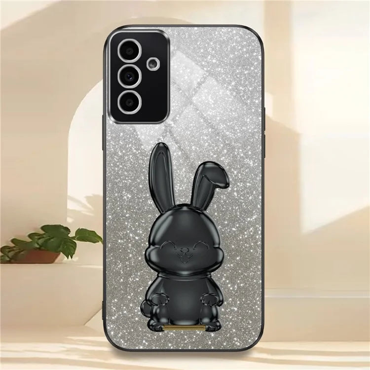 Case for Samsung Galaxy A24 4G PC+TPU Lovely Rabbit Phone Protective Cover
