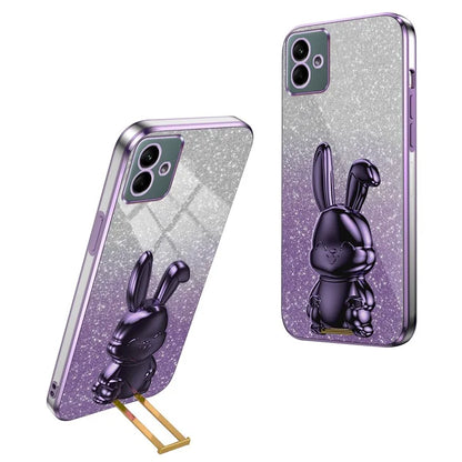 For Samsung Galaxy A04e 4G / F04 4G / M04 4G Case Drop Protection PC+TPU Pull-out Kickstand Phone Cover