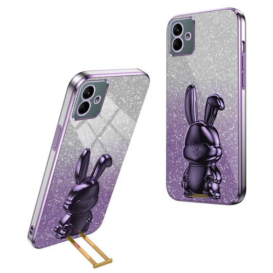 For Samsung Galaxy A04e 4G / F04 4G / M04 4G Case Drop Protection PC+TPU Pull-out Kickstand Phone Cover